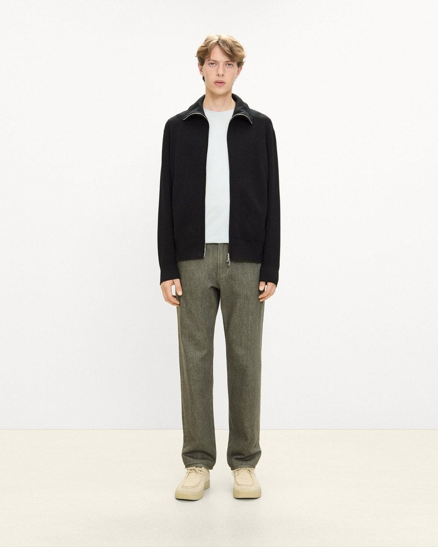 Turtleneck Cardigan in Light Bilen