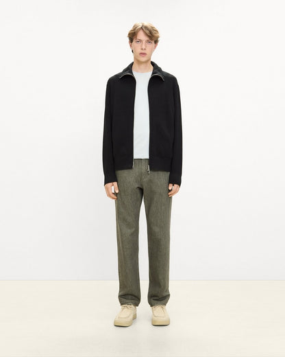 Turtleneck Cardigan in Light Bilen