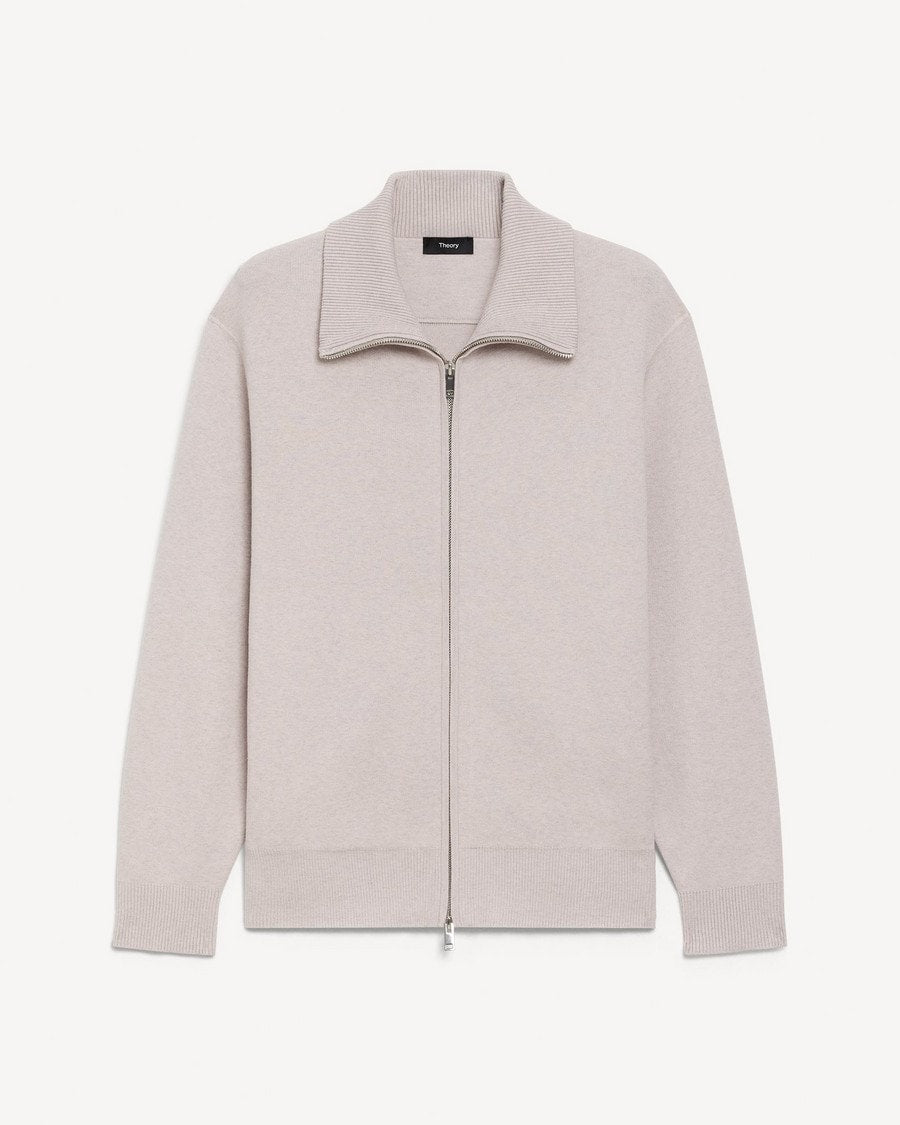 Turtleneck Cardigan in Light Bilen