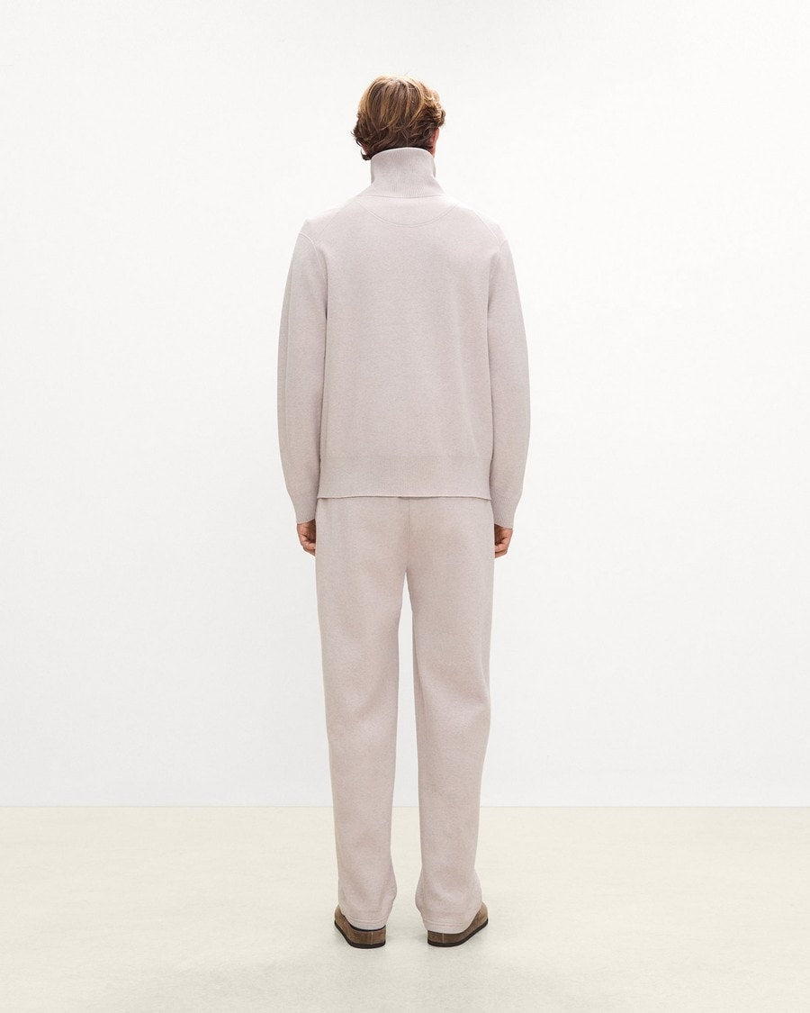 Turtleneck Cardigan in Light Bilen