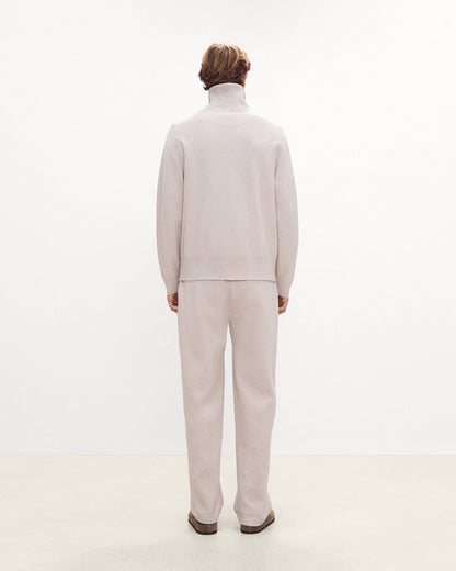 Turtleneck Cardigan in Light Bilen
