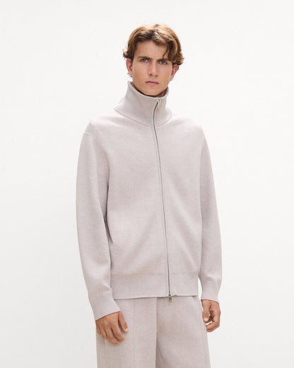 Turtleneck Cardigan in Light Bilen