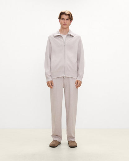 Turtleneck Cardigan in Light Bilen
