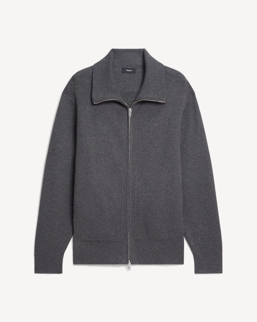 Turtleneck Cardigan in Light Bilen
