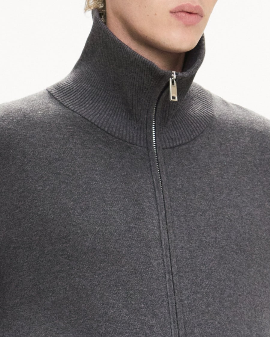Turtleneck Cardigan in Light Bilen