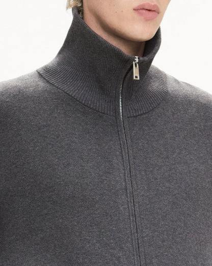 Turtleneck Cardigan in Light Bilen