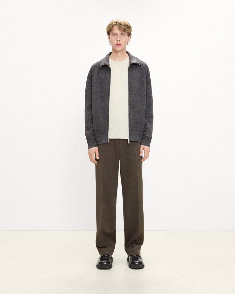Turtleneck Cardigan in Light Bilen