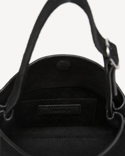 Line Mini Shoulder Bag in Suede
