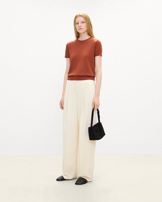 Line Mini Shoulder Bag in Suede