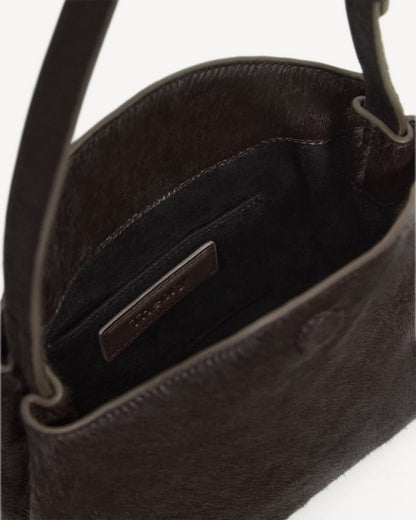Line Mini Shoulder Bag in Calf Hair