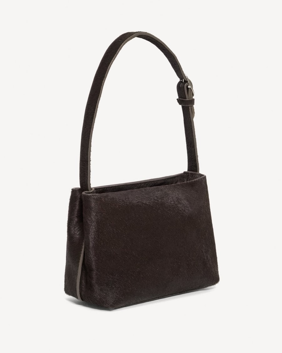 Line Mini Shoulder Bag in Calf Hair