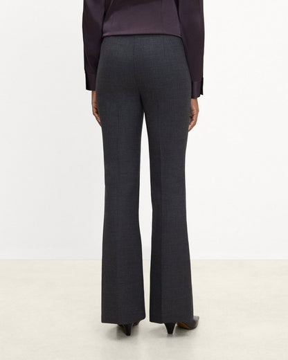 Side-Zip Flare Pant in Bistretch Wool