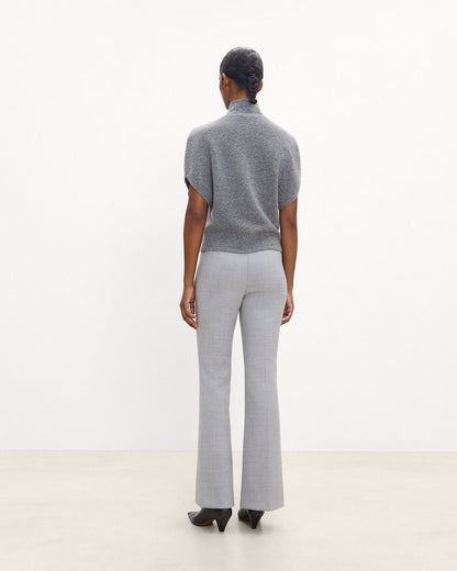 Side-Zip Flare Pant in Bistretch Wool