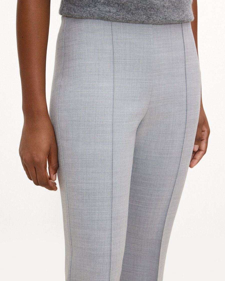 Side-Zip Flare Pant in Bistretch Wool
