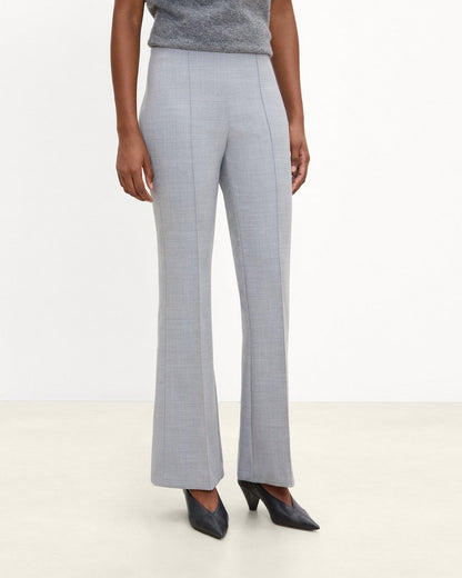 Side-Zip Flare Pant in Bistretch Wool