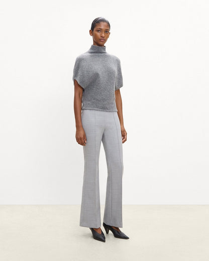 Side-Zip Flare Pant in Bistretch Wool