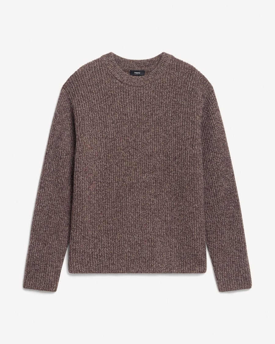 Crewneck Sweater in Wool Bouclé Twist