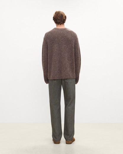 Crewneck Sweater in Wool Bouclé Twist