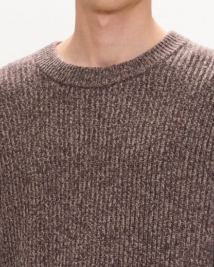Crewneck Sweater in Wool Bouclé Twist