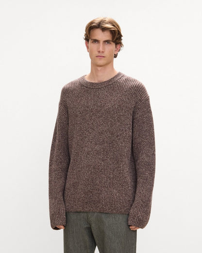 Crewneck Sweater in Wool Bouclé Twist
