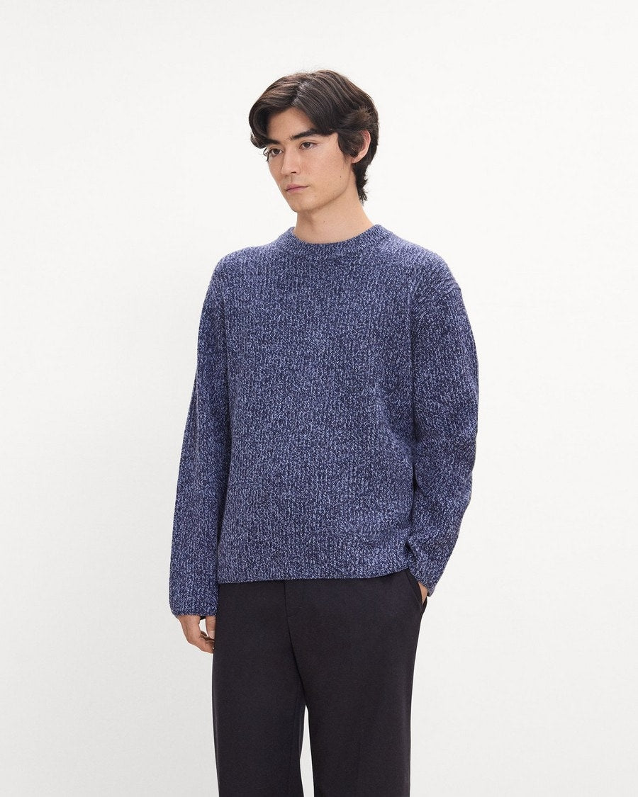 Crewneck Sweater in Wool Bouclé Twist