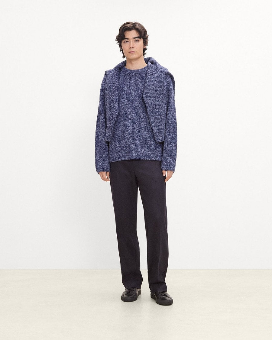 Crewneck Sweater in Wool Bouclé Twist