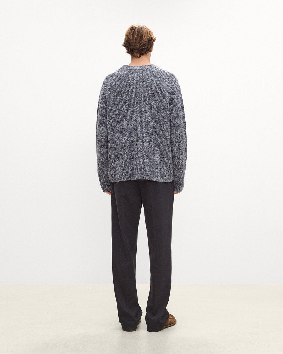 Crewneck Sweater in Wool Bouclé Twist