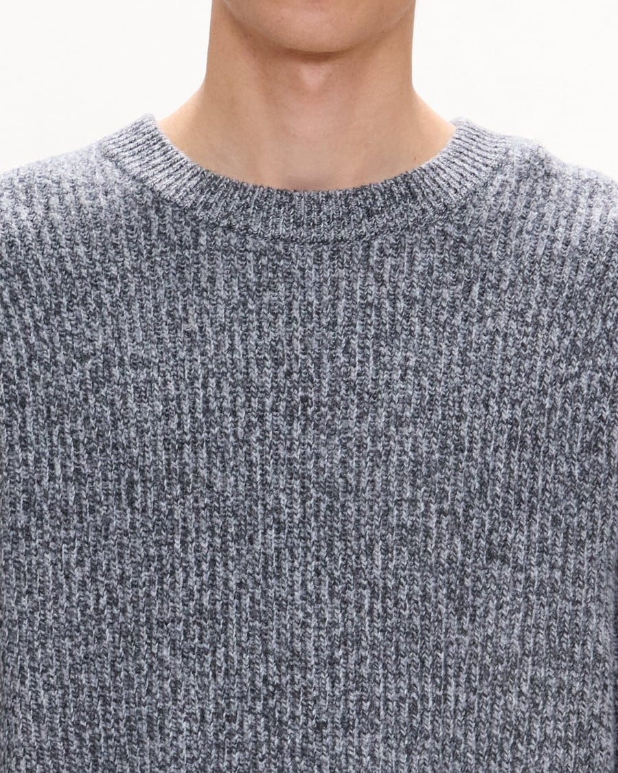 Crewneck Sweater in Wool Bouclé Twist