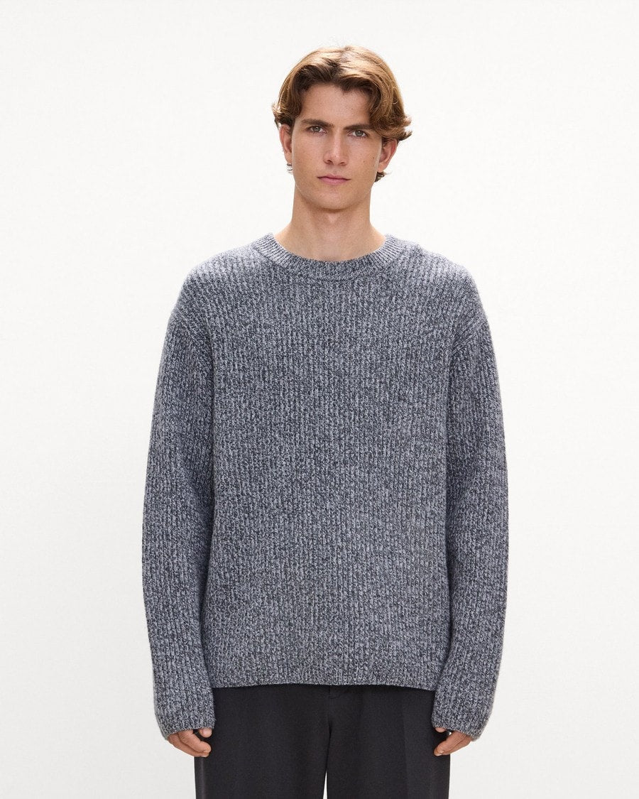 Crewneck Sweater in Wool Bouclé Twist