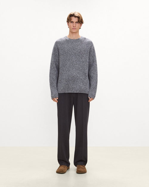 Crewneck Sweater in Wool Bouclé Twist