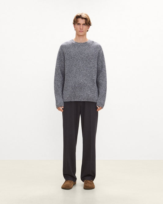 Crewneck Sweater in Wool Bouclé Twist