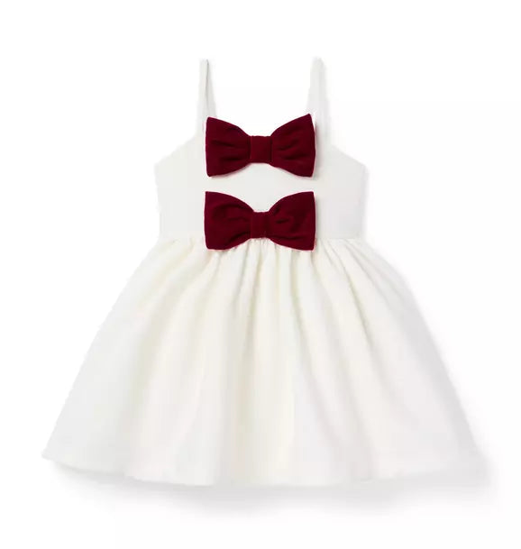 The Unforgettable Bow Dress - Cream And Sugar