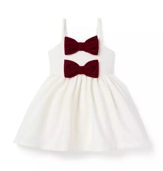 The Unforgettable Bow Dress - Cream And Sugar