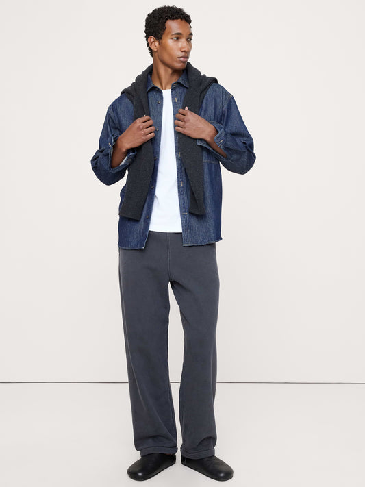 Relaxed French Terry Sweatpant - Black
