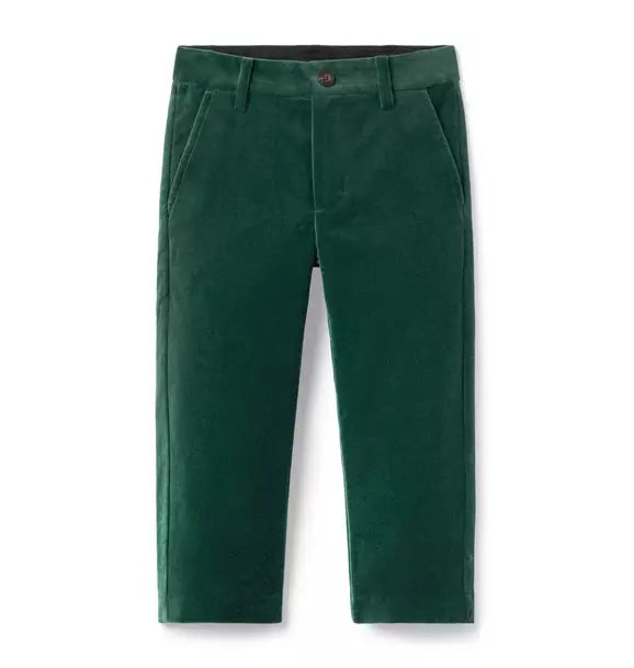 The Velvet Pant - Pine Green