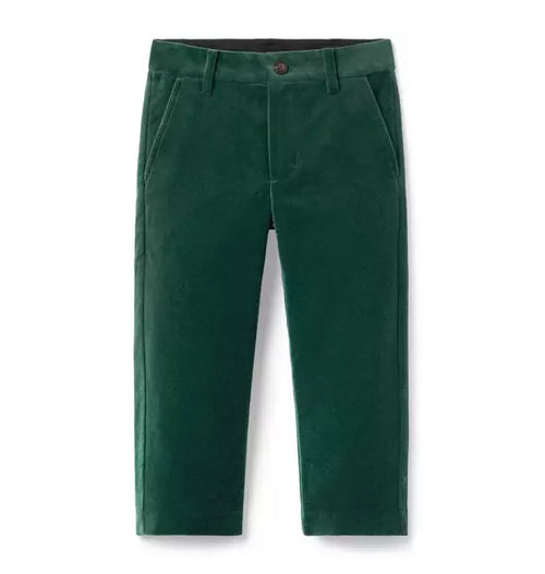 The Velvet Pant - Pine Green
