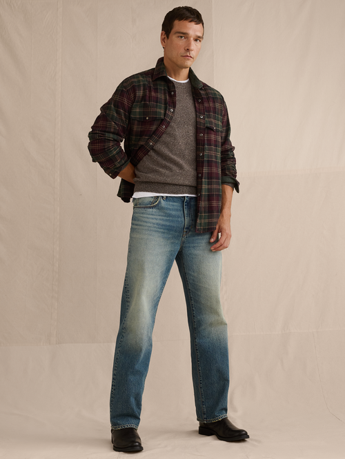 Relaxed-Straight Authentic Jean - Rinse Light Tinted Wash