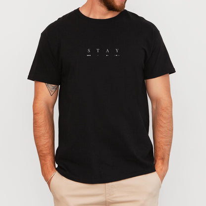 Interstellar STAY T-Shirt – Minimalist Sci-Fi Cinema Tee image 8