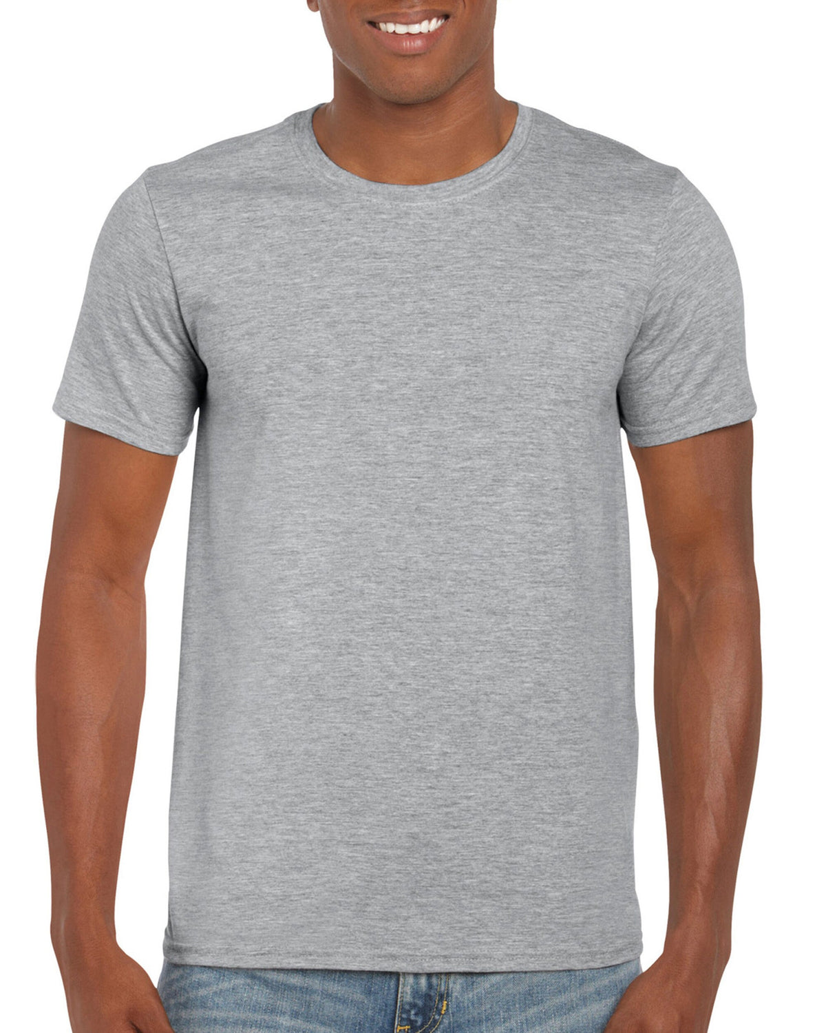 A grey tshirt with your custom print
