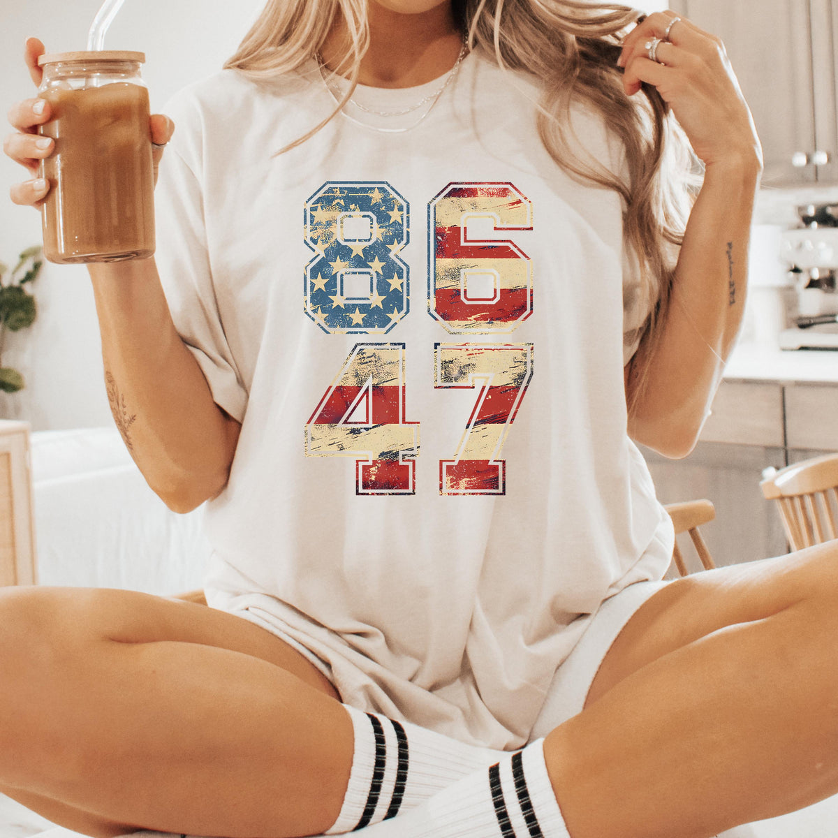 Pro Immigration Shirt Anti ICE Subtle FDT shirt Democrat 8647 Shirt Retro 8647 Anti Trump Shirt Anti MAGA Liberal Shirt image 3