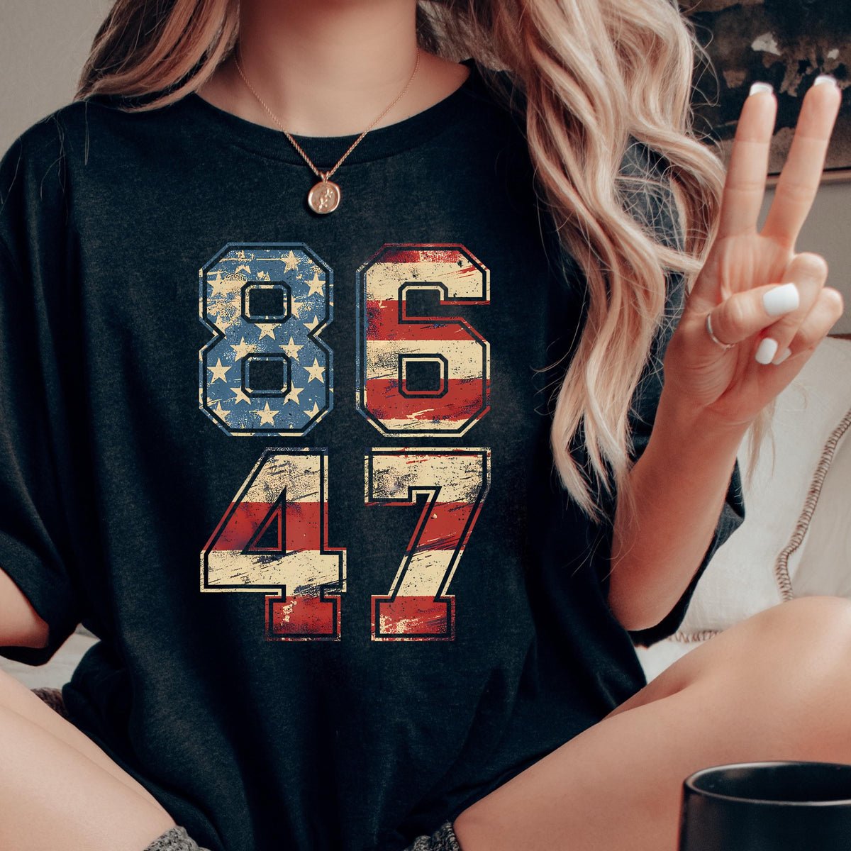 Pro Immigration Shirt Anti ICE Subtle FDT shirt Democrat 8647 Shirt Retro 8647 Anti Trump Shirt Anti MAGA Liberal Shirt image 4