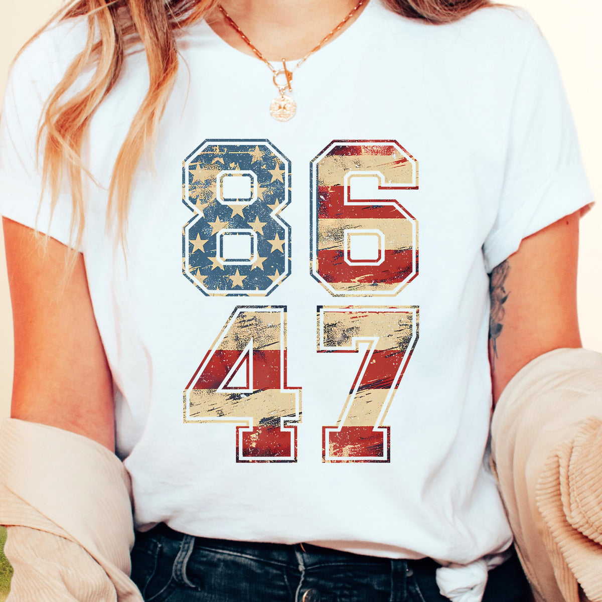 Pro Immigration Shirt Anti ICE Subtle FDT shirt Democrat 8647 Shirt Retro 8647 Anti Trump Shirt Anti MAGA Liberal Shirt image 5