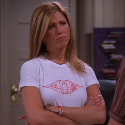 Save the Drama for Your Mama Baby Tee, Rachel Green Women's Y2K T-Shirts, Trendy Graphic Tee image 1
