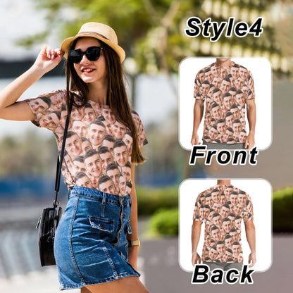Custom Face T-Shirt: Personalized Photo Shirt for Men Women Kids, Valentine's Day Gifts style 4