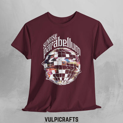 Disco Elysium T-Shirt: Sunrise Parabellum Tee, Kim Kitsuragi Fan Gift Maroon