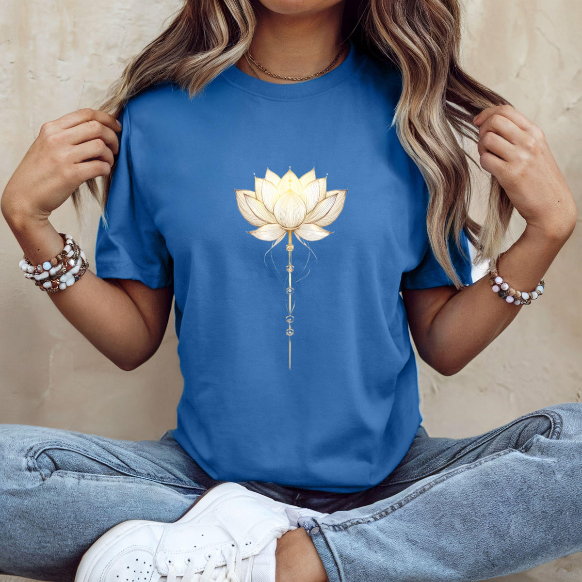 Lotus Flower T-Shirt Bella Canvas, Spiritual Aesthetic Tee, Minimalist Yoga Shirt, Zen Meditation Top, Positive Energy Gift, Unisex Tee image 2
