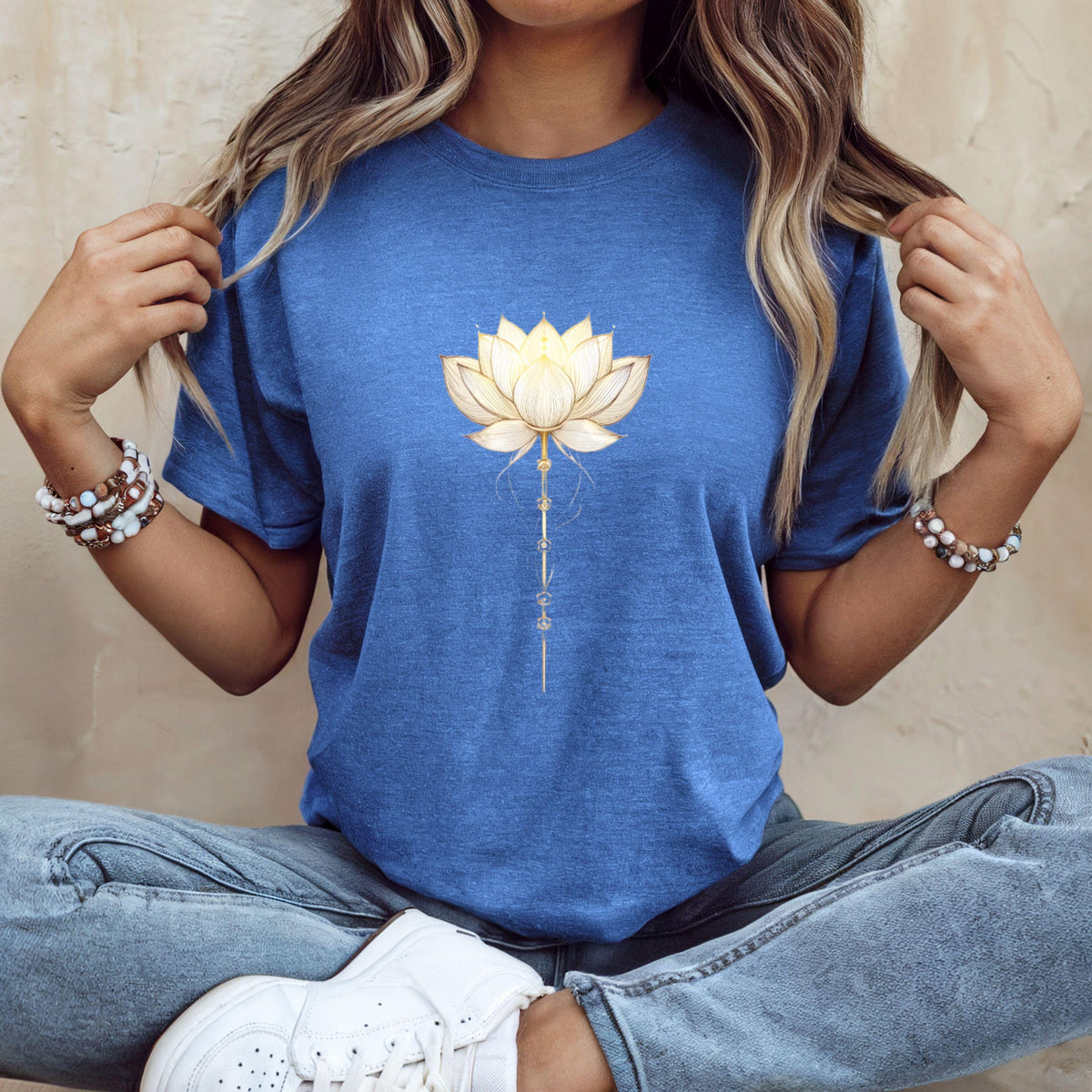Lotus Flower T-Shirt Bella Canvas, Spiritual Aesthetic Tee, Minimalist Yoga Shirt, Zen Meditation Top, Positive Energy Gift, Unisex Tee image 8