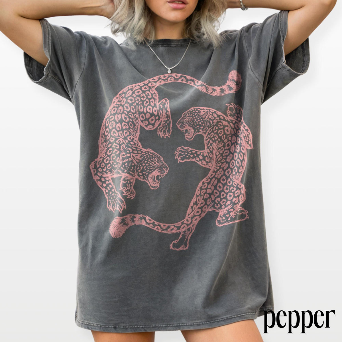 Vintage Leopard Fighting Graphic Tee, Wild Big Cat Engraved Style Shirt, Retro Jungle Wildlife Aesthetic Top, Comfort Colors® Animal Gift