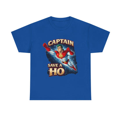 Captain Save A Ho t-shirt | Retro Superhero Illustration, Funny Graphic Tee image 1