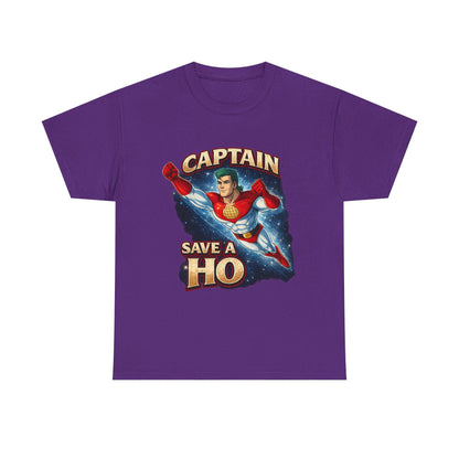 Captain Save A Ho t-shirt | Retro Superhero Illustration, Funny Graphic Tee image 5